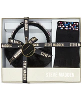 Steve Madden Women's 2-Pc. Bedazzled Gems Earmuffs & Gloves Boxed Gift Set