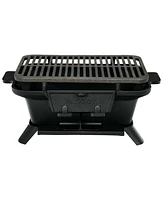 Slickblue Heavy Duty Cast Iron Tabletop Bbq Grill Stove for Camping Picnic