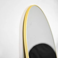 Homlux Arched Wall Mounted Mirror 20"x30" in Gold