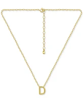 Giani Bernini Initial D Pendant Necklace in 18k Gold-Plated Sterling Silver, 16" + 2" extender, Created for Macy's