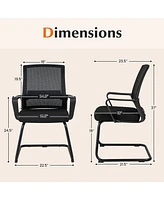 Slickblue Office Guest Chair with Lumbar Support for Waiting Room-1 Piece