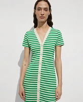 Mango Women's Striped Jersey Dress