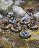 Modiphius Wasteland Warfare Creatures Mongrel Scavenging Pack Figures