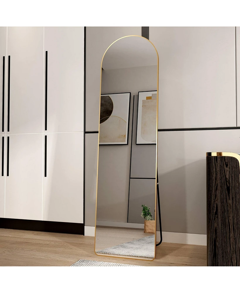 Simplie Fun Full Body Arched Mirror Expand Your Space, Reflect Your Beauty