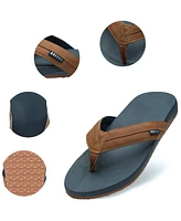 Alpine Swiss Men's Trey Flip Flops Cushion Eva Thong Comfort Beach Sandals