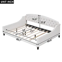 Modern Luxury Tufted Button Daybed