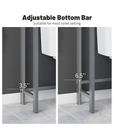 Slickblue Over-The-Toilet Storage Shelf Space Saving Metal Bathroom Organizer Hooks