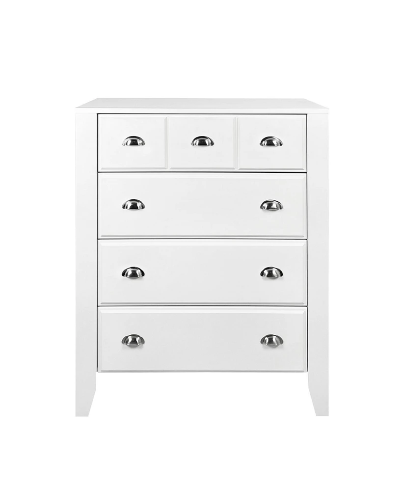 Simplie Fun Timeless Contemporary Dresser Functional Elegance in Faux Wood