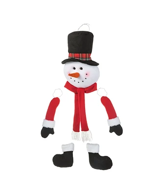 Glitzhome 20"H Christmas Fabric Snowman Ornament