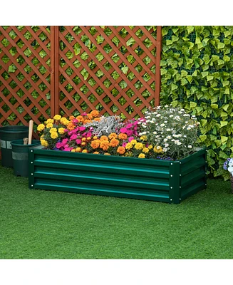 Simplie Fun Spacious & Durable Elevated Planter for Abundant Gardening