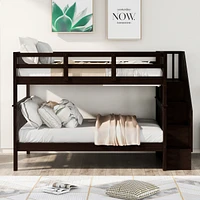 Full-Over-Full Bunk Bed with Storage