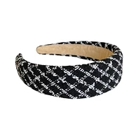 Headbands of Hope Padded Headband - Black Plaid