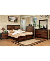 Streamdale Furniture Acacia Walnut Transitional Queen Bed