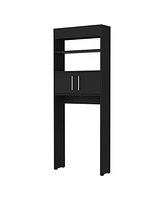 Streamdale Furniture Morley 2-Shelf Over The Toilet Cabinet Black Wengue