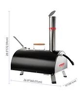 Portable 12" Automatic Rotatable Outdoor Pizza Oven