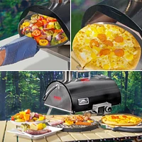 Portable 12" Automatic Rotatable Outdoor Pizza Oven