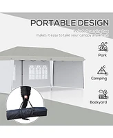 Spacious Party Tent 18 Person Canopy for Weddings or Barbecues