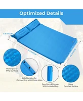 Slickblue Self-Inflating Camping Outdoor Sleeping Mat with Pillows Bag