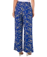 Vince Camuto Women's Floral Wide-Leg Pull-On Pants