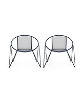 Simplie Fun Charming Mesh Outdoor Chair Set for Timeless Comfort