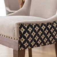 Mid-Century Modern Dining Chair with Hand-Crafted Slot Seam Backrest