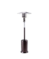 Streamdale Furniture Outdoor Patio Propane Heater With Portable Wheels 47,000 Btu 88 Inch Standing Gas Outside Hea