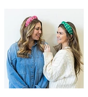 Headbands of Hope Women s Traditional Woven Headband - Green Gem