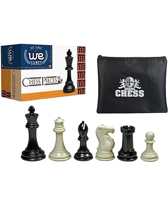 We Games Tournament Triple Weighted Plastic Chess Pieces, 4 in. King