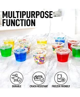 Zulay Kitchen Pack 1oz Clear Jello Shot Cups with Lids