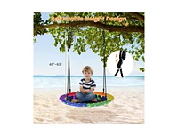 Slickblue Toddler 40 Inches Saucer Tree Swing Adults