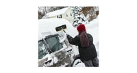 Slickblue 21FT Telescoping Snow Roof Rake Aluminum Tube Non-Slip Handle