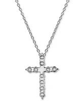 Diamond Cross Pendant Necklace (1 ct. t.w.) in 14k White Gold