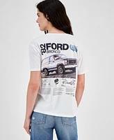 Love Tribe Juniors' Ford Bronco Crewneck Short-Sleeve Tee