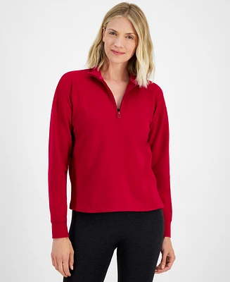 Id Ideology Women's Comfort Quarter-Zip Top, Created for Macy's