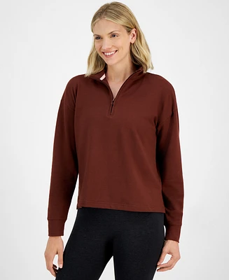 Id Ideology Women's Comfort Quarter-Zip Top, Created for Macy's