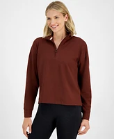 Id Ideology Women's Comfort Quarter-Zip Top, Created for Macy's