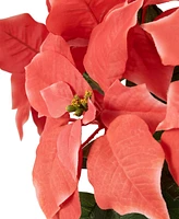 Northlight Dark Pink Artificial Christmas Poinsettia 13.75"