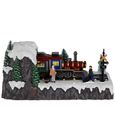 Northlight Lighted and Musical Christmas Village Train Display 20.25"