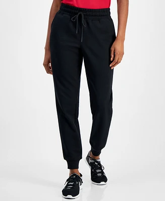 Id Ideology Women's Relaxed Rib-Cuff Fleece Jogger Sweatpants, Created for Macy's