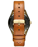 Mvmt Women's Rise Boyfriend Tan Leather Watch 36mm