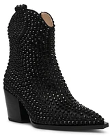 Betsey Johnson Women's Neil Rhinestone Western Booties