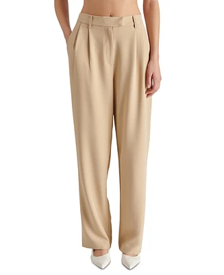 Steve Madden Women's Neave Pleated Tab-Waist Pants