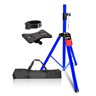 5 Core Speaker Stand Tripod Floor Heavy Duty Adjustable Up to 72 Inch Dj Studio Monitor Stands Pole Mount - Ss Hd 1 Pk Blu Bag