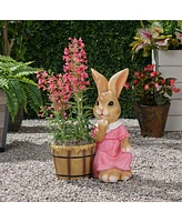 Streamdale Furniture Enchanted Rabbit Planter Charming Garden Companion