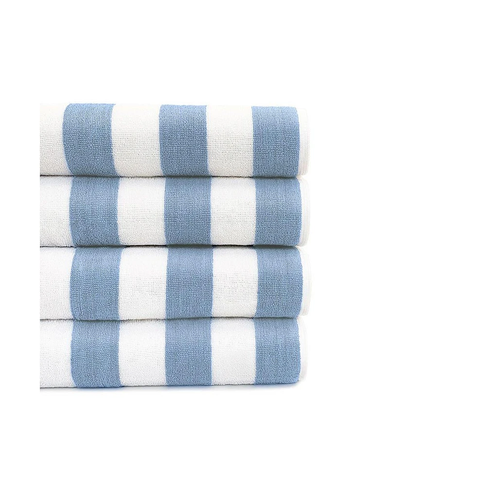 Standard Textile Home Cabana Lightweight Pool Towel, Blue Stripe