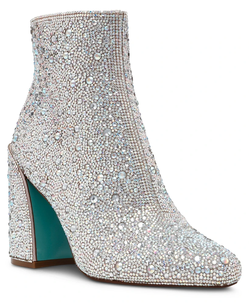 Betsey Johnson Women's Hugo Block High Heel Booties