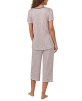 Cuddl Duds Women's 2-Pc. Cropped Short-Sleeve Pajamas Set