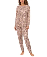 Cuddl Duds Women's 2-Pc. Printed Jogger Pajamas Set