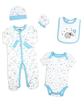 Tendertyme 24 Piece Baby Boys Elephants and Woodland Moose Infant Apparel Layette Gift Set