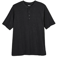 KingSize Big & Tall Shrink-Less Lightweight Henley T-Shirt